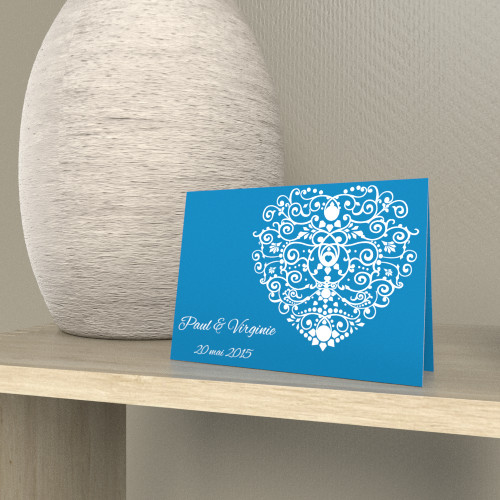 Papeterie de Mariage coeur - Faire-part
